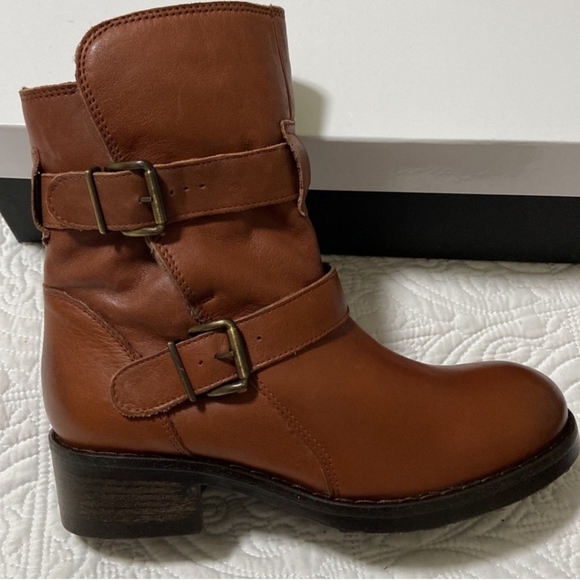 NEW Kurt Geiger London double strap biker boots - Picture 2 of 13